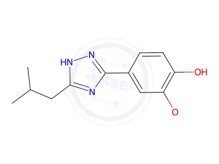 Chemical structure of 4-(3-Isobutyl-1H-1,2,4-triazol-5-yl)-2-methoxyphenol