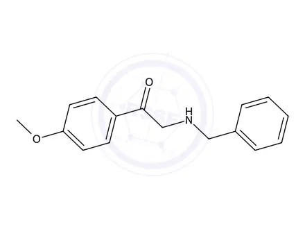 Chemical structure of 2-(Benzylamino)-1-(4-methoxyphenyl)ethanone