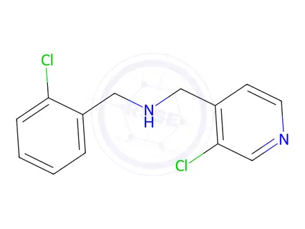 Chemical structure of N-(2-chlorobenzyl)-1-(3-chloropyridin-4-yl)methanamine