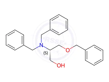 Chemical structure of (2S)-N,N,O-Tribenzylserinol
