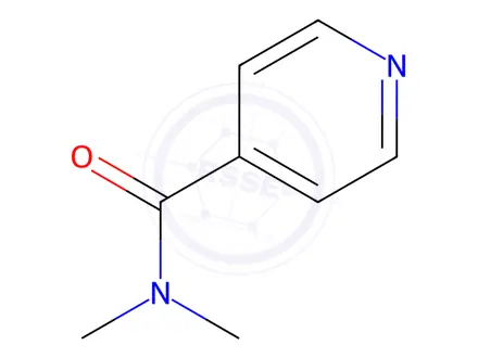 Chemical structure of 4-Pyridinecarboxamide,N,N-dimethyl-(9CI)