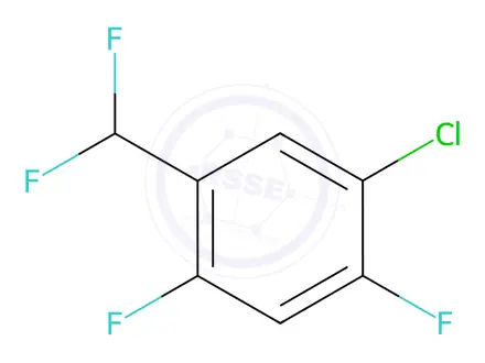 Chemical structure of 1-Chloro-5-(difluoromethyl)-2,4-difluorobenzene