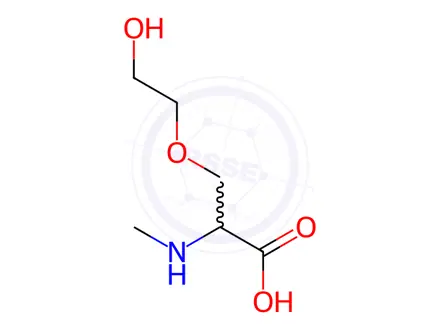 Chemical structure of O-(2-hydroxyethyl)-N-methyl-L-serine