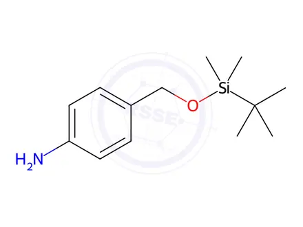 Chemical structure of 4-(((tert-butyldimethylsilyl)oxy)methyl)aniline