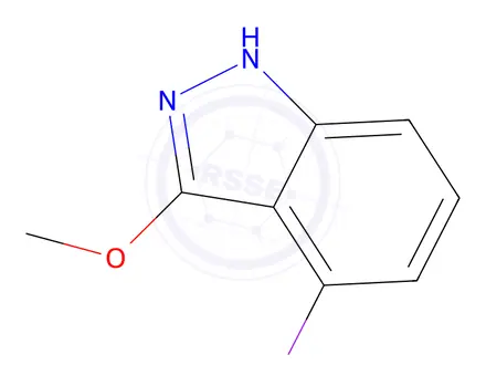 Chemical structure of 4-Iodo-3-methoxy-1H-indazole
