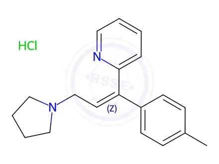Chemical structure of Triprolidine Hydrochloride (Z-Isomer)
