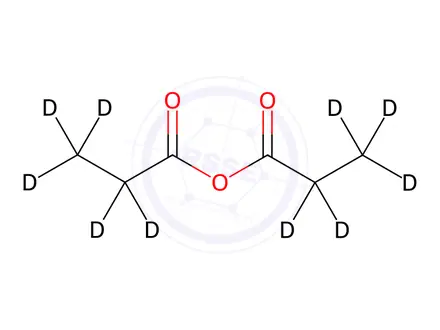 Chemical structure of Propionic Anhydride-d10
