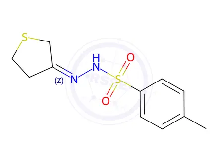 Chemical structure of Benzenesulfonic acid,4-methyl-, 2-(dihydro-3(2H)-thienylidene)hydrazide