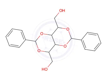 Chemical structure of 2-O,4-O:3-O,5-O-Dibenzylidene-D-glucitol