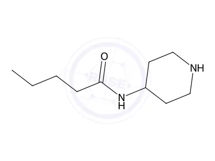Chemical structure of N-(piperidin-4-yl)pentanamide