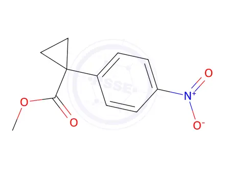 Chemical structure of 1-(4-Nitrophenyl)-cyclopropanecarboxylic acid methyl ester