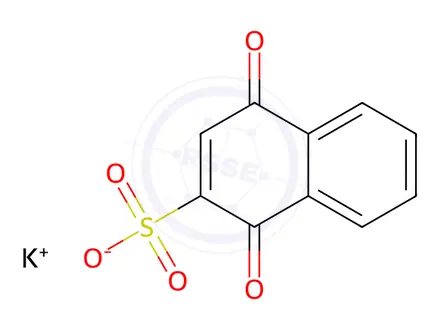 Chemical structure of 1,4-NAPHTHOQUINONE-2-SULFONIC ACID, K
