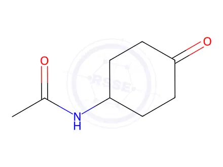 Chemical structure of 4-acetamidocyclohexanone