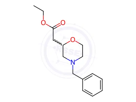 Chemical structure of Ethyl 2-(4-benzylmorpholin-2-yl)acetate