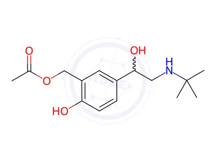 Chemical structure of Salbutamol acetate