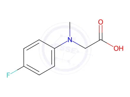 Chemical structure of N-(4-fluorophenyl)-N-methylglycine