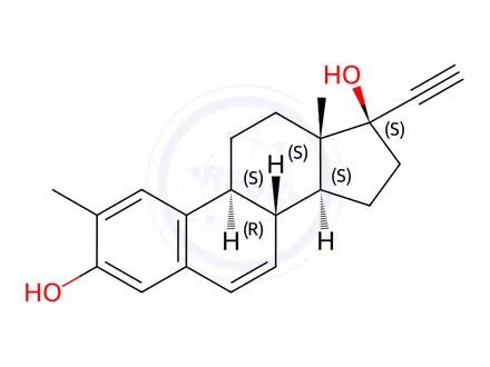 Chemical structure of Ethinylestradiol Impurity 19