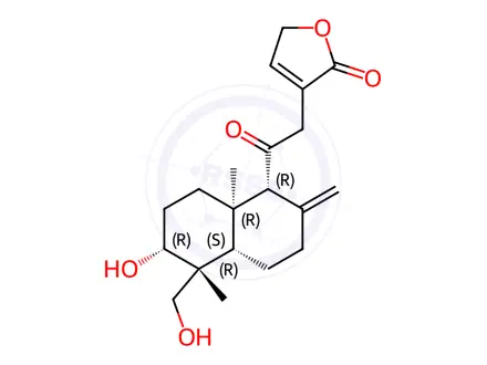 Chemical structure of 14-Deoxy-11-Oxo Andrographolide