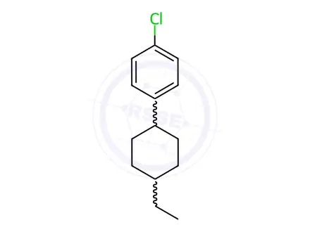 Chemical structure of Benzene, 1-chloro-4-(trans-4-ethylcyclohexyl)-