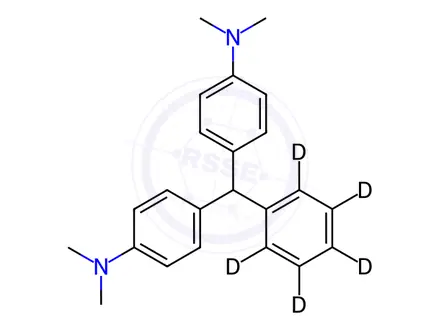 Chemical structure of Leuco Malachite Green-d5