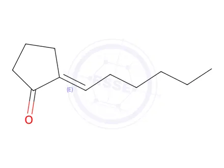 Chemical structure of (2E)-2-Hexylidenecyclopentanone