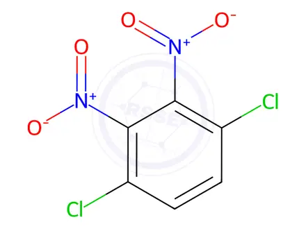 Chemical structure of 1,4-dichloro-2,3-dinitrobenzene