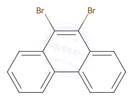 Chemical structure of 9,10-DibromoPhenanthrene