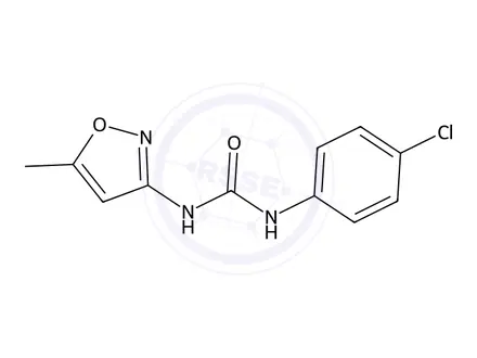 Chemical structure of 1-(4-Chlorophenyl)-3-(5-methyloxazol-3(2H)-yl)urea