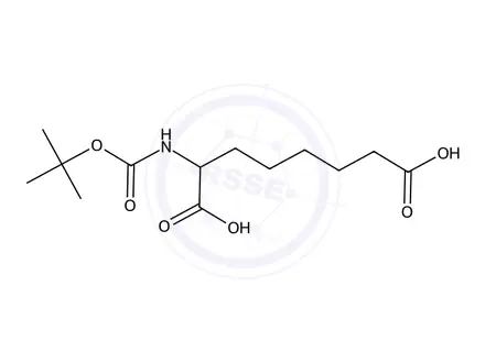 Chemical structure of Boc-DL-Asu-OH