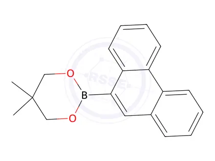 Chemical structure of 9-Phenanthreneboronic acid neopentylglycol ester