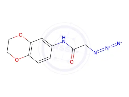Chemical structure of 2-Azido-N-(2,3-dihydro-1,4-benzodioxin-6-yl)acetamide