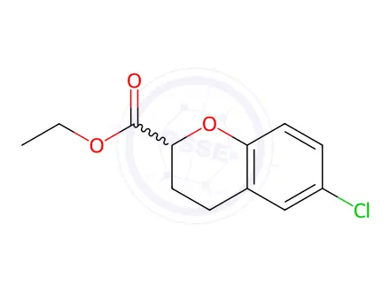 Chemical structure of ethyl 6-chlorochroman-2-carboxylate