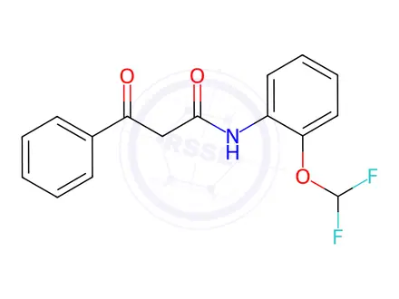 Chemical structure of n-(2-(Difluoromethoxy)phenyl)-3-oxo-3-phenylpropanamide