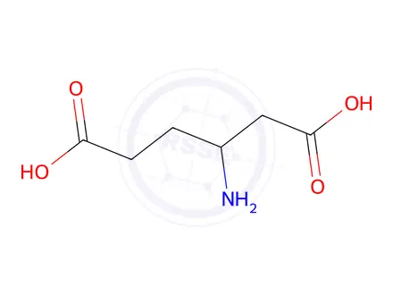Chemical structure of 3-AMINOADIPIC ACID