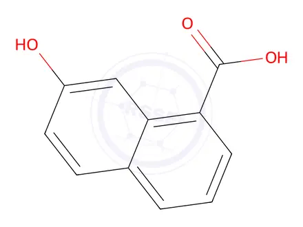 Chemical structure of 7-Hydroxy-naphthalene-1-carboxylic acid