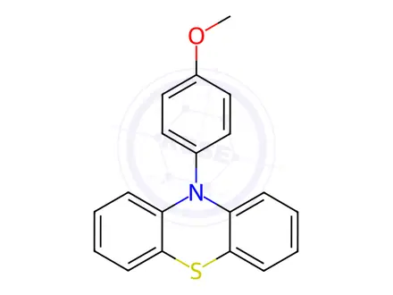 Chemical structure of 10-(4-Methoxyphenyl)-10H-phenothiazine