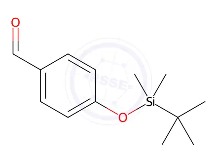 Chemical structure of 4-(tert-Butyldimethylsilyloxy)benzaldehyde