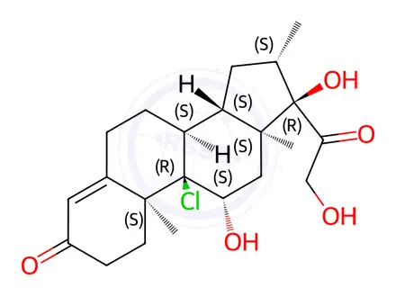 Chemical structure of Beclometasone Impurity 26