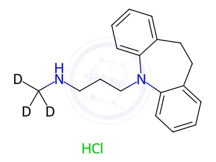 Chemical structure of Desipramine-D<SUB>3</SUB> hydrochloride solution