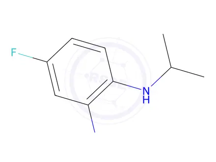 Chemical structure of 4-fluoro-1-N-(propan-2-yl)benzene-1,2-diamine