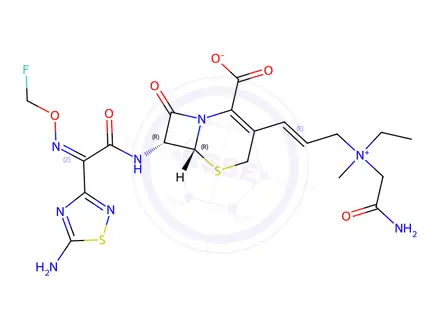 Chemical structure of Cefluprenam