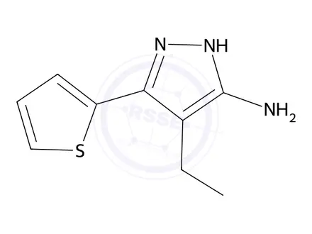 Chemical structure of 4-Ethyl-3-(thiophen-2-yl)-1h-pyrazol-5-amine
