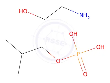 Chemical structure of Phosphoric acid, 2-methylpropyl ester, compd. with 2-aminoethanol