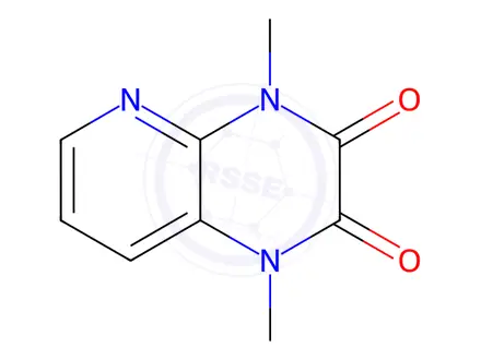 Chemical structure of Pyrido[2,3-b]pyrazine-2,3-dione, 1,4-dihydro-1,4-dimethyl-(9CI)