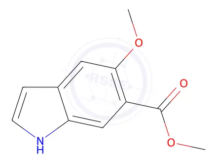 Chemical structure of Methyl 5-methoxy-1H-indole-6-carboxylate
