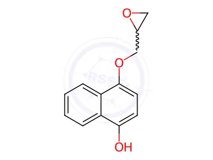 Chemical structure of Potassium 1-(2,3-Epoxypropoxy)-4-naphthol Sulfate