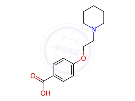 Chemical structure of 4-(2-Piperidin-1-yl-ethoxy)-benzoic Acid