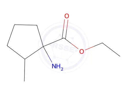 Chemical structure of Ethyl 1-amino-2-methylcyclopentane-1-carboxylate