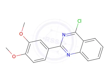 Chemical structure of 4-Chloro-2-(3,4-dimethoxyphenyl)quinazoline
