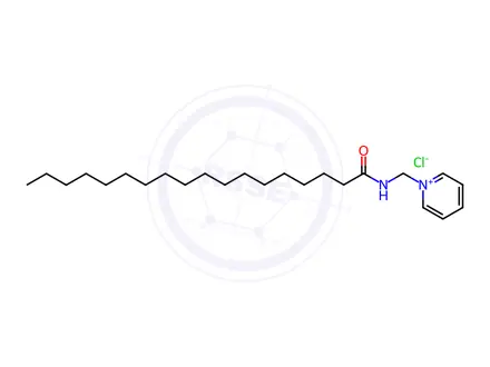Chemical structure of 1-[[(1-oxooctadecyl)amino]methyl]pyridinium chloride